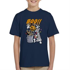 Tom and Jerry Halloween Pumpkin Boom Kid's T-Shirt