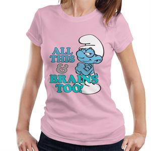 The Smurfs All This And Brains Too Women's T-Shirt