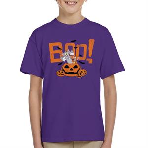 Tom and Jerry Halloween Boo Pumpkin Surprise Kid's T-Shirt