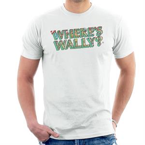 Where's Wally Funfair Illustration Text Men's T-Shirt