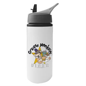 Neighbours Grease Monkeys Diner Aluminium Water Bottle With Straw