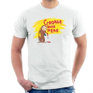 Curious George Was Here Men's T-Shirt