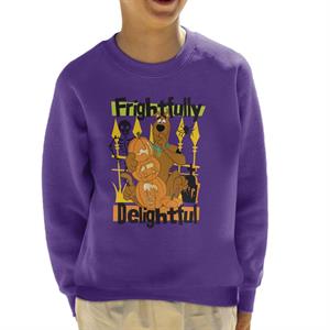 Scooby Doo Halloween Frightfully Delightful Kid's Sweatshirt