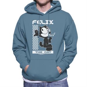 Felix The Cat Leaning Men's Hooded Sweatshirt