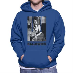 Halloween Laurie Strode Hiding From Michael Men's Hooded Sweatshirt