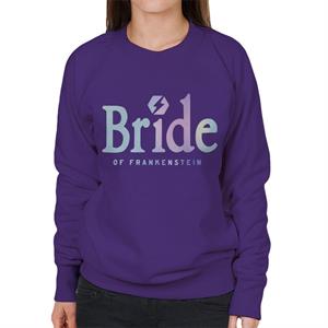 Bride Of Frankenstein Gradient Logo Women's Sweatshirt