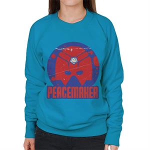 Peacemaker Red Helmet Silhouette Women's Sweatshirt