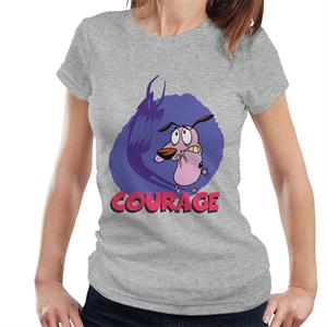 Courage The Cowardly Dog Halloween Scary Shadow Women's T-Shirt