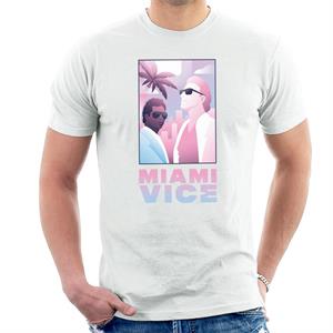 Miami Vice Sonny And Rico Airbrush Inspired Men's T-Shirt