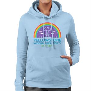 US National Parks Yellowstone Society Est 1872 Women's Hooded Sweatshirt