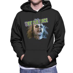 Beetlejuice Halloween Character Head Men's Hooded Sweatshirt