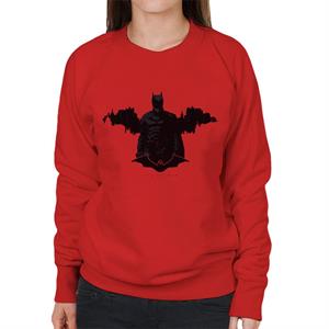 The Batman Logo Gotham City Backdrop Women's Sweatshirt