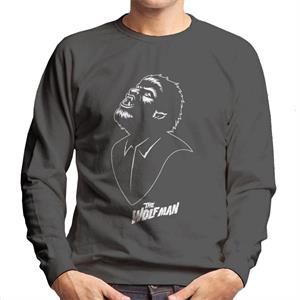 The Wolf Man Looking Up Men's Sweatshirt