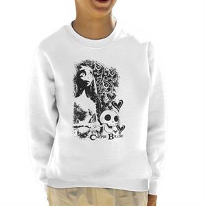 Corpse Bride Emily Skulls Kid's Sweatshirt