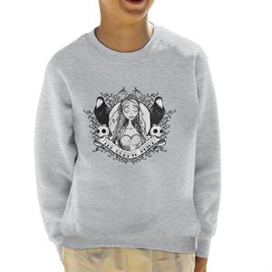 Corpse Bride Halloween Skulls Kid's Sweatshirt