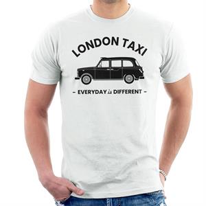 London Taxi Company Everyday Is Different Black Text Men's T-Shirt