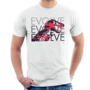 Jurassic Park T Rex Evolve Evolve Evolve Men's T-Shirt