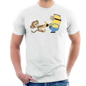 Despicable Me Minion Monkey Banana Battle Men's T-Shirt