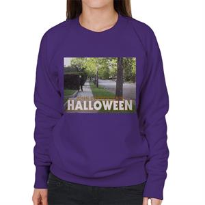 Halloween Michael Myers Behind Bush Women's Sweatshirt