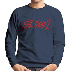 Evil Dead 2 Red Text Logo Men's Sweatshirt