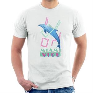 Miami Vice Dolphin Jump Men's T-Shirt