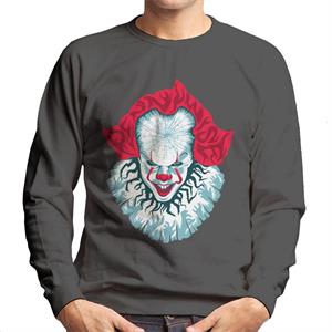 IT Pennywise Cracked Head Men's Sweatshirt