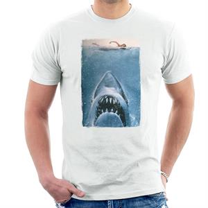 Jaws Classic Poster Stalking Prey Men's T-Shirt