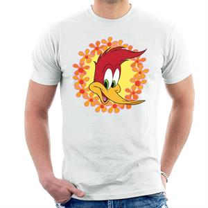 Woody Woodpecker Floral Border Men's T-Shirt