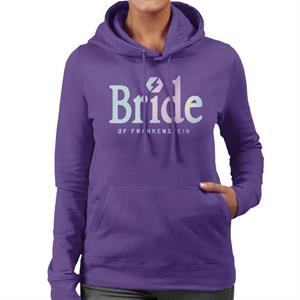 Bride Of Frankenstein Gradient Logo Women's Hooded Sweatshirt