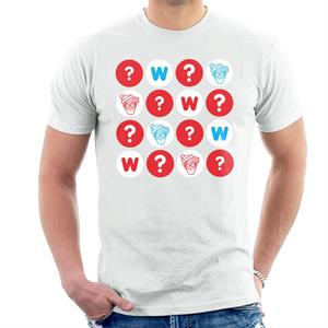 Where's Wally Character Heads And Question Marks Men's T-Shirt