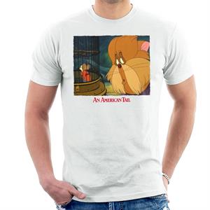 An American Tail Fieval In A Cage And Tiger Men's T-Shirt