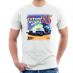 Back to the Future Delorean 85 Electric Charge Men's T-Shirt