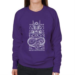 Looney Tunes Halloween Bugs Bunny Dia De Muertos Women's Sweatshirt