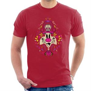 Looney Tunes Halloween Sylvester Tweety Skeleton Men's T-Shirt