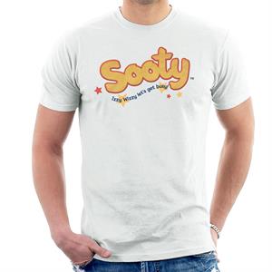 Sooty Text Logo Izzy Wizzy Men's T-Shirt