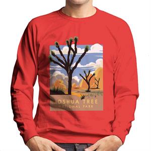 US National Parks Joshua Trees In The Distance Men's Sweatshirt