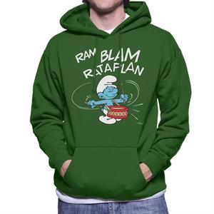 The Smurfs Ram Blam Rataplan Men's Hooded Sweatshirt