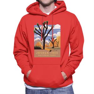 US National Parks Joshua Trees In The Distance Men's Hooded Sweatshirt