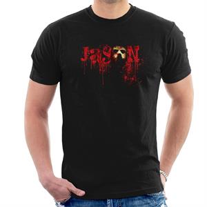 Friday 13th Jason Voorhees Crimson Logo Men's T-Shirt