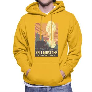 US National Parks Yellowstone Men's Hooded Sweatshirt