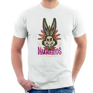 Looney Tunes Halloween Bugs Bunny Dia De Los Muertos Men's T-Shirt