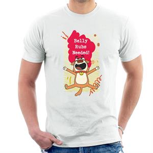 Boy Girl Dog Cat Mouse Cheese Belly Rubs Needed Men's T-Shirt