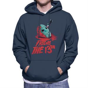 Friday 13th Crimson Jason Voorhees Crimson Face Men's Hooded Sweatshirt