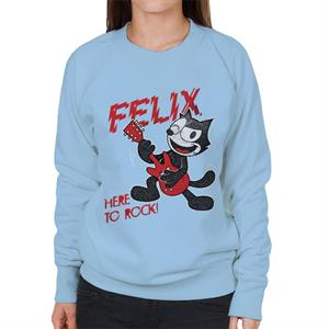 Felix The Cat Here To Rock Women's Sweatshirt