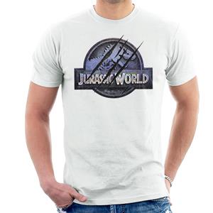 Jurassic Park Jurassic World Logo Claw Marks Men's T-Shirt