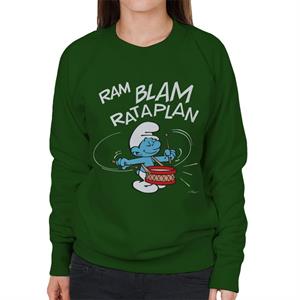 The Smurfs Ram Blam Rataplan Women's Sweatshirt