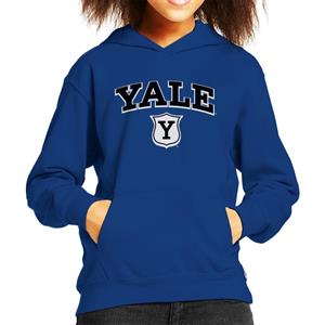 Yale University Y Shield Outline Kid's Hooded Sweatshirt