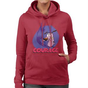 Courage The Cowardly Dog Halloween Scary Shadow Women's Hooded Sweatshirt