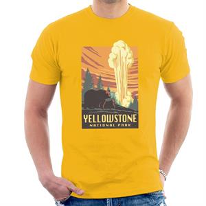 US National Parks Yellowstone Men's T-Shirt