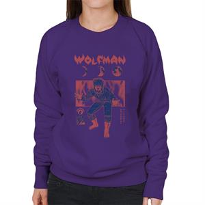 The Wolf Man Stages Of The Moon Women's Sweatshirt